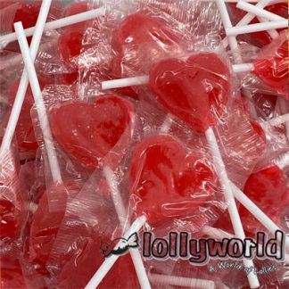 Little Red Heart Lollipops