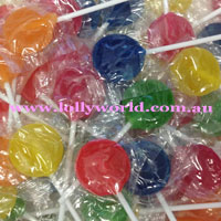 small coloured lollipops