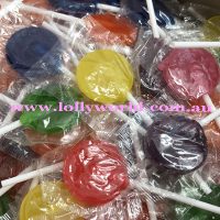 Small Flat Assorted Lollipops online at Lollyworld a World of Lollies