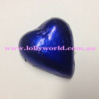 Royal Blue chocolate hearts