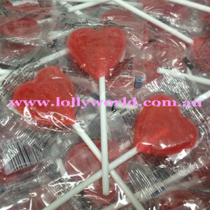 Little Red Heart Lollipops