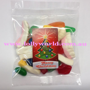 Party Mix Xmas Tree Lolly Bags 100g x 100